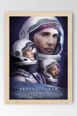 Interstellar Çerçeveli Tablo - Yıldızlararası Film Posteri Tablo
