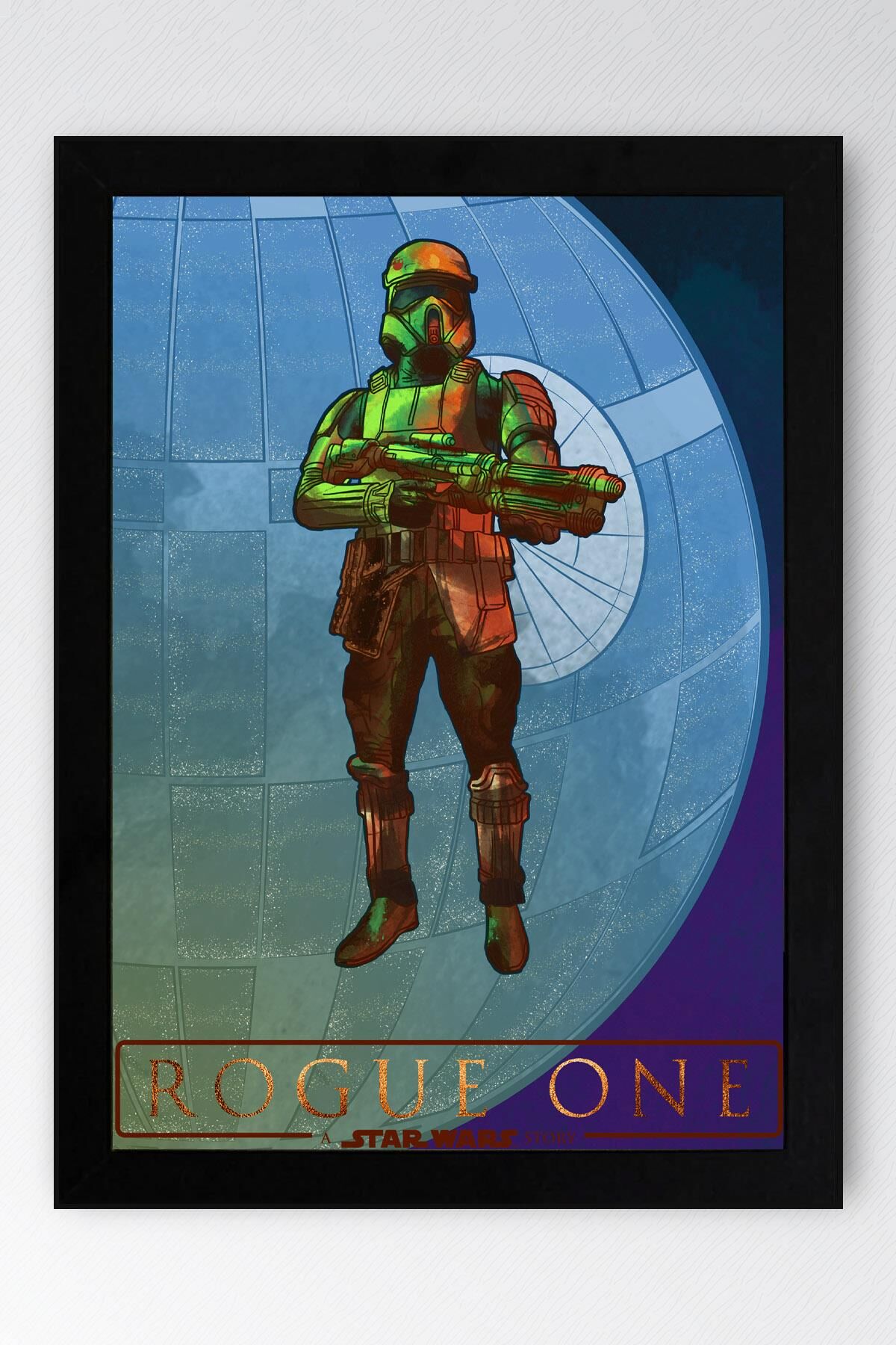 Star Wars Rogue On Çerçeveli Tablo - Uzay Savaşları Fim Posteri Tablo