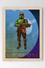 Star Wars Rogue On Çerçeveli Tablo - Uzay Savaşları Fim Posteri Tablo