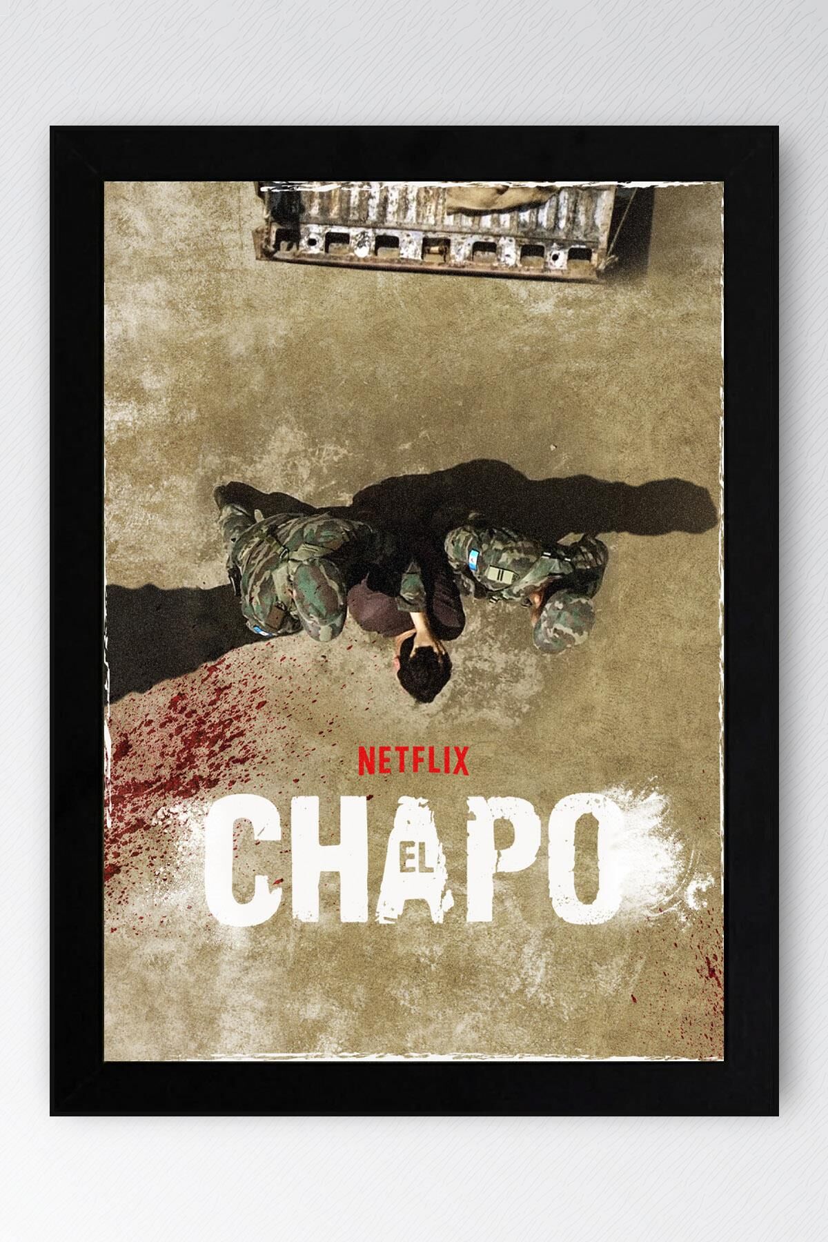 El Chapo Çerçeveli Tablo - Dizi Afişi Poster Tablo