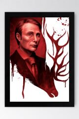 Hannibal Çerçeveli Tablo - Dizi Afişi Poster Tablo
