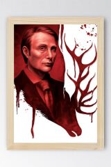 Hannibal Çerçeveli Tablo - Dizi Afişi Poster Tablo