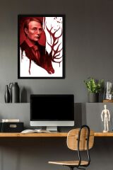 Hannibal Çerçeveli Tablo - Dizi Afişi Poster Tablo