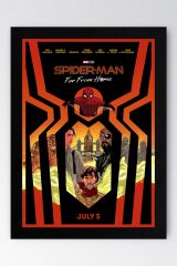 Spider Man Far From Home Çerçeveli Tablo - Örümcek Adam Fim Posteri Tablo
