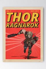 Thor Ragnarok Çerçeveli Tablo - Marvel Çizgi Roman Kapağı Posteri Tablo