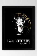 Game of Thrones Çerçeveli Tablo - Taht Oyunları Dizi Posteri Tablo