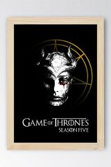 Game of Thrones Çerçeveli Tablo - Taht Oyunları Dizi Posteri Tablo