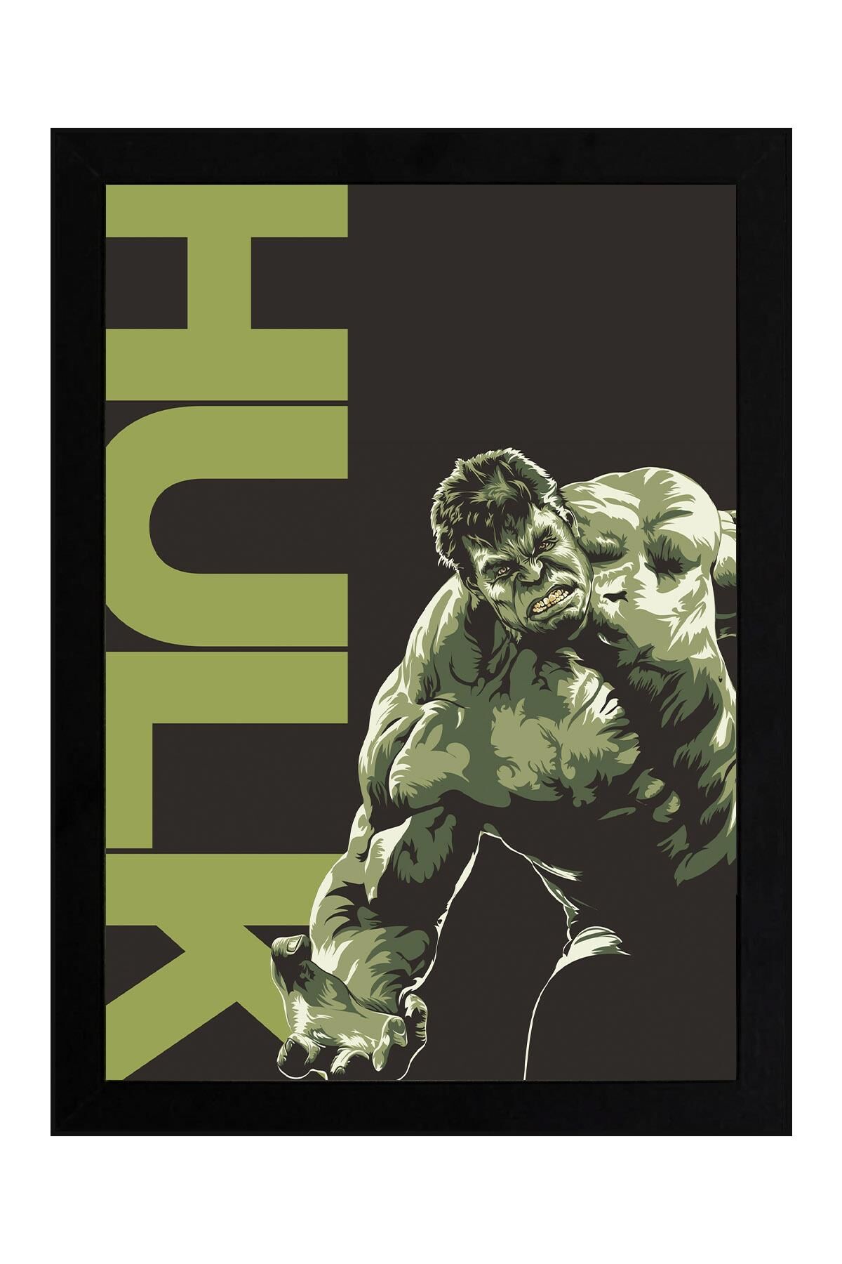 Hulk Çerçeveli Tablo - Marvel Film Posteri Tablo