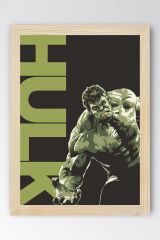 Hulk Çerçeveli Tablo - Marvel Film Posteri Tablo