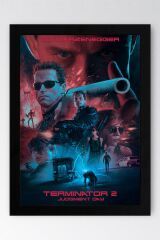 Terminator Çerçeveli Tablo - Terminatör Film Posteri Tablo