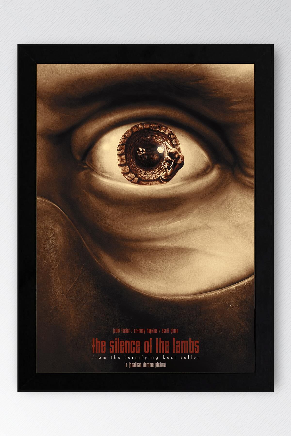 Kuzuların Sessizliği Çerçeveli Tablo - Film Posteri Tablo