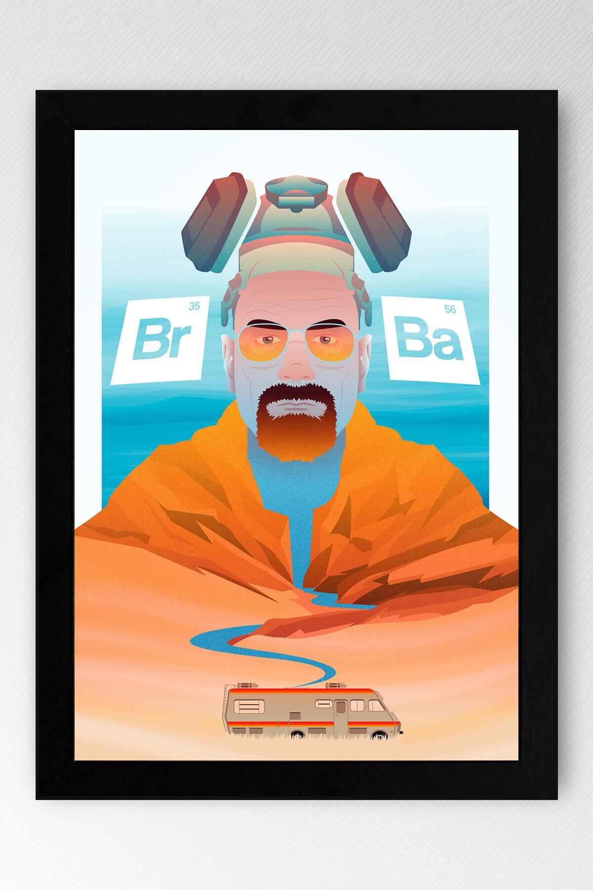Breaking Bad Çerçeveli Tablo - Dizi Afişi Poster Tablo