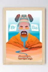Breaking Bad Çerçeveli Tablo - Dizi Afişi Poster Tablo