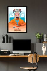 Breaking Bad Çerçeveli Tablo - Dizi Afişi Poster Tablo
