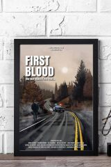 Rambo Çerçeveli Tablo - Rambo Fim Posteri Tablo