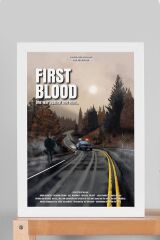 Rambo Çerçeveli Tablo - Rambo Fim Posteri Tablo