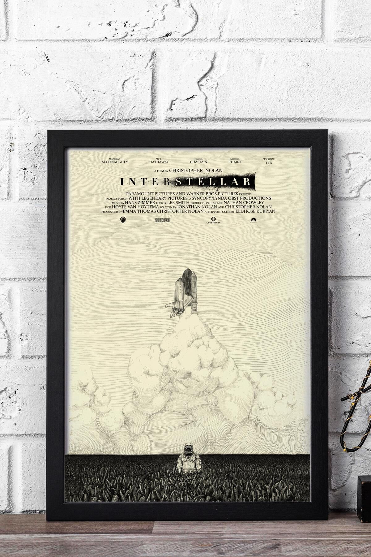 Interstellar Çerçeveli Tablo - Yıldızlararası Film Posteri Tablo