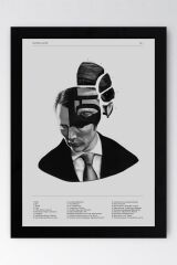 Hannibal Lecter Çerçeveli Tablo - Dizi Afişi Poster Tablo