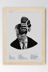 Hannibal Lecter Çerçeveli Tablo - Dizi Afişi Poster Tablo