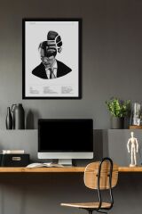 Hannibal Lecter Çerçeveli Tablo - Dizi Afişi Poster Tablo