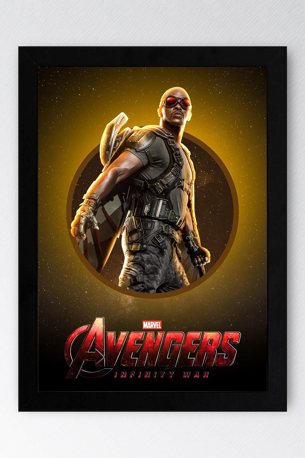 The Falcon Çerçeveli Tablo - Marvel Avengers Poster Tablo