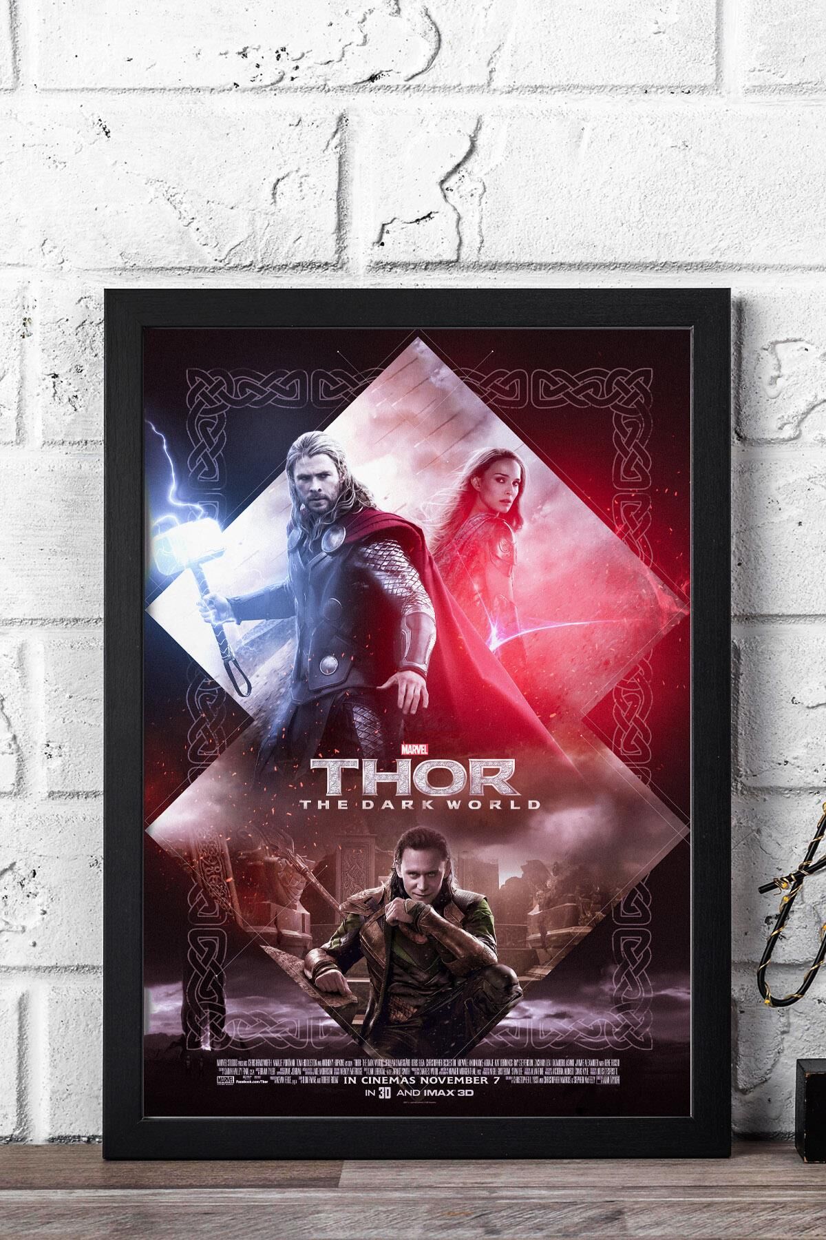 Thor The Dark World Çerçeveli Tablo - Marvel Film Posteri Tablo