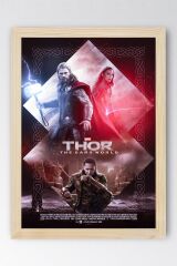 Thor The Dark World Çerçeveli Tablo - Marvel Film Posteri Tablo