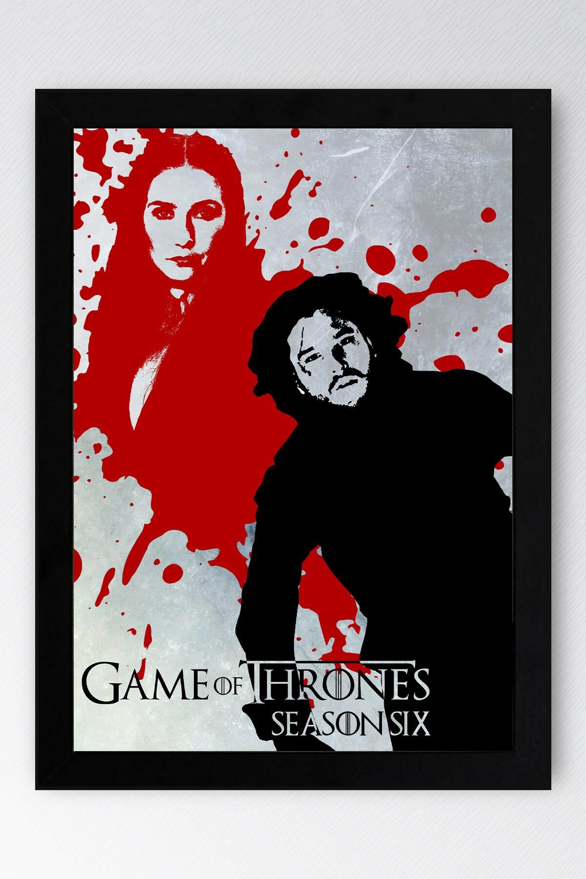 Game of Thrones Çerçeveli Tablo - Taht Oyunları Dizi Posteri Tablo