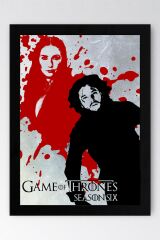 Game of Thrones Çerçeveli Tablo - Taht Oyunları Dizi Posteri Tablo