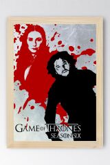 Game of Thrones Çerçeveli Tablo - Taht Oyunları Dizi Posteri Tablo