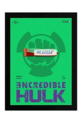 Hulk Çerçeveli Tablo - Marvel Film Posteri Tablo