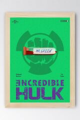 Hulk Çerçeveli Tablo - Marvel Film Posteri Tablo