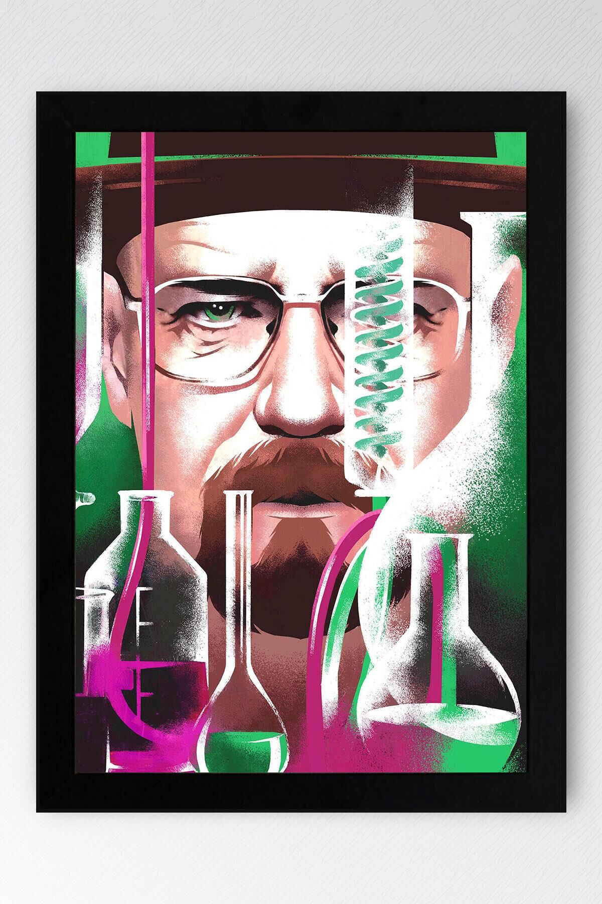 Breaking Bad Çerçeveli Tablo - Dizi Afişi Poster Tablo