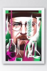 Breaking Bad Çerçeveli Tablo - Dizi Afişi Poster Tablo