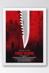 Rambo Çerçeveli Tablo - Rambo Fim Posteri Tablo