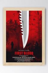 Rambo Çerçeveli Tablo - Rambo Fim Posteri Tablo