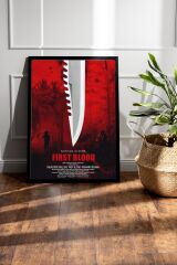 Rambo Çerçeveli Tablo - Rambo Fim Posteri Tablo