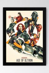Avengers Age Of Ultron Çerçeveli Tablo - Yenilmezler Marvel Poster Tablo