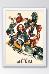 Avengers Age Of Ultron Çerçeveli Tablo - Yenilmezler Marvel Poster Tablo