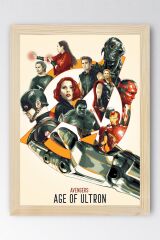 Avengers Age Of Ultron Çerçeveli Tablo - Yenilmezler Marvel Poster Tablo