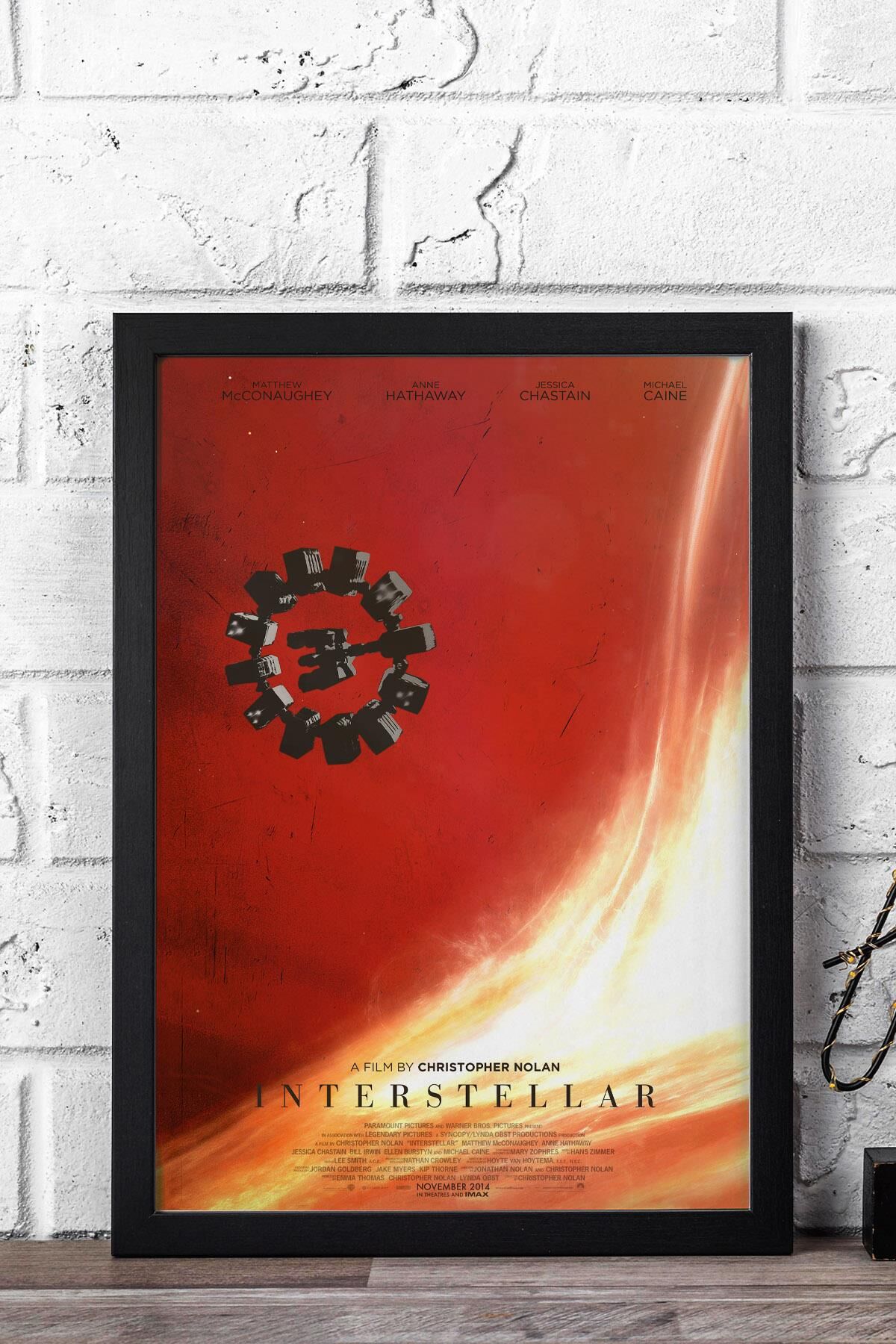 Interstellar Çerçeveli Tablo - Yıldızlararası Film Posteri Tablo