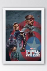 The Falcon and the Winter Soldier Çerçeveli Tablo - Marvel Poster Tablo