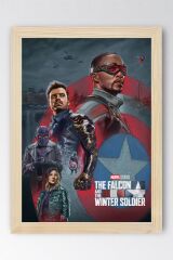 The Falcon and the Winter Soldier Çerçeveli Tablo - Marvel Poster Tablo
