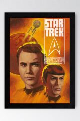 Star Trek Çerçeveli Tablo - Uzay Yolu Fim Posteri Tablo