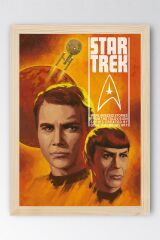 Star Trek Çerçeveli Tablo - Uzay Yolu Fim Posteri Tablo