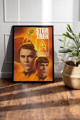 Star Trek Çerçeveli Tablo - Uzay Yolu Fim Posteri Tablo