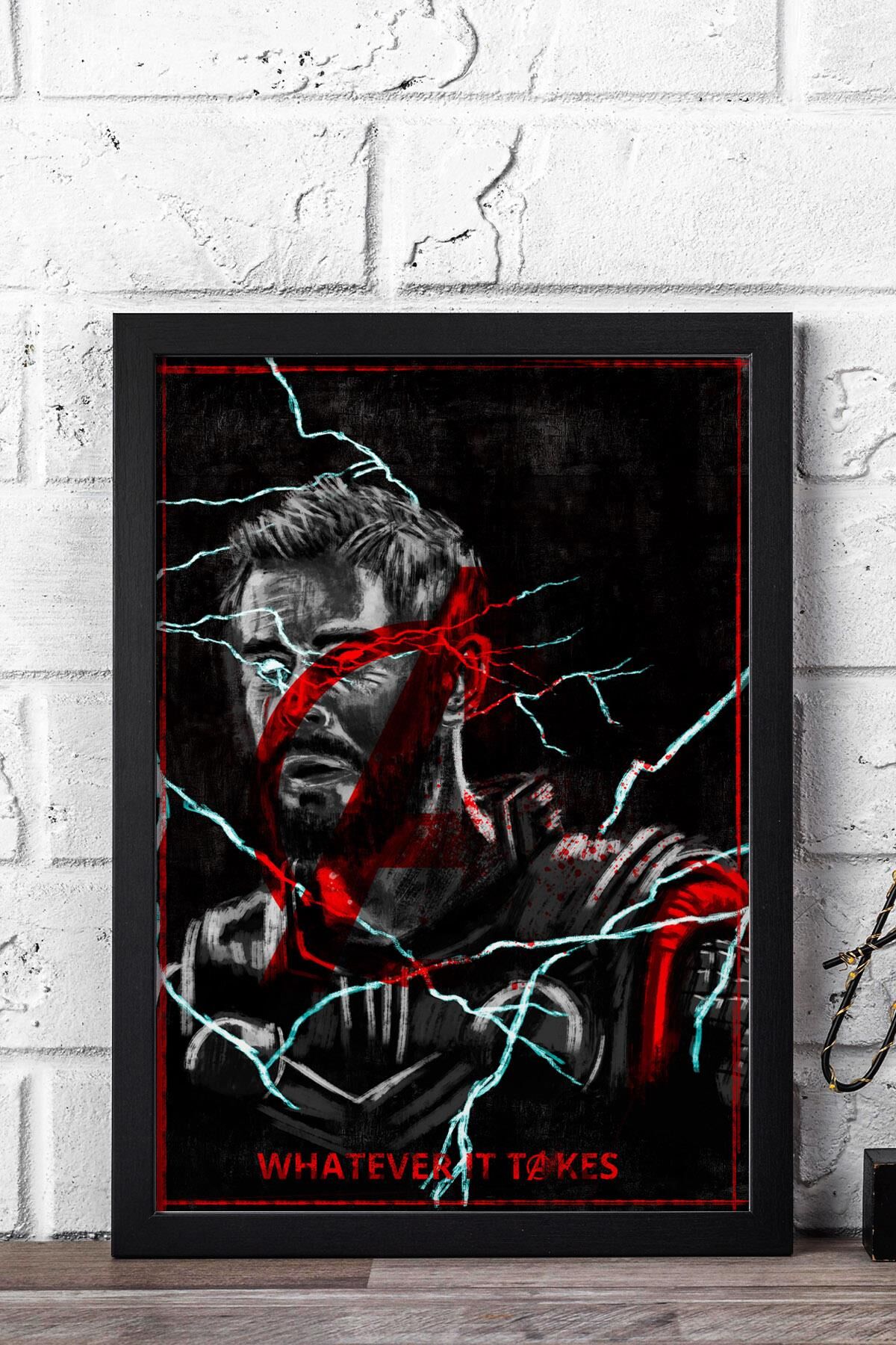 Thor Çerçeveli Tablo - Marvel Film Posteri Tablo