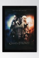 Game of Thrones Çerçeveli Tablo - Taht Oyunları Dizi Posteri Tablo