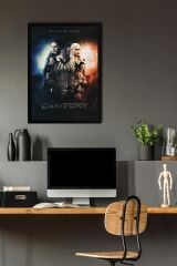 Game of Thrones Çerçeveli Tablo - Taht Oyunları Dizi Posteri Tablo