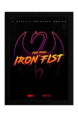 Iron Fist Çerçeveli Tablo - Marvel Dizi Posteri Tablo